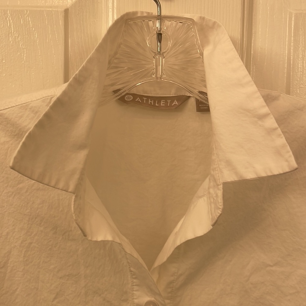 Whit Poplin Button Down - image 2